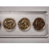 Image 3 : Five Assorted Gold Plated United States 2002 States Quarters in Nice Acrylic Display
