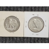 Image 4 : Two 90% Silver United States Walking Liberty Half Dollars ~ $1.00 Face Value