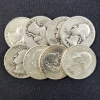 Image 1 : Eight Assorted 90% Silver United States Washington Quarters ~ $2.00 Face Value