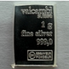 Image 1 : 1 Gram .999 Fine Silver Valcambi Suisse Bar- Incredible Condition!