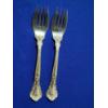 Image 1 : x2 Gorham Chantilly Sterling Silver Salad Forks - Weight: ~74g