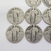 Image 3 : $2.50 Face Value of Assorted Years 90% Silver Standing Liberty & Barber Quarters