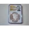 Image 1 : NGC GRADED PF 70 ULTRA CAMEO .999 Fine Silver 2024-S Peace Dollar 