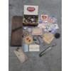 Image 1 : Vintage Collectables Including Bell, Thermometer, Patches, Coins And More