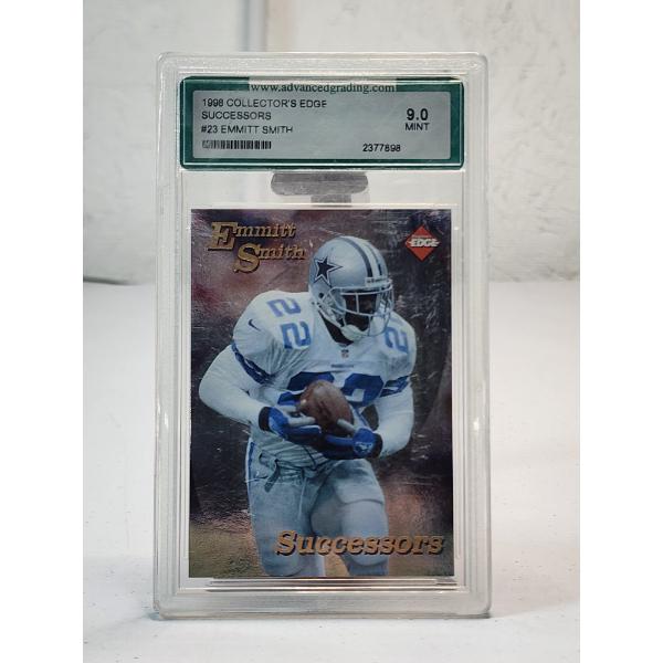 1998 Collector's Edge Successors #23 Emmitt Smith Graded 9.0 Mint Football Card