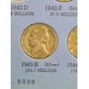 Image 6 : Partially Filled Jefferson Nickel Whitman Coin Book Including 35% Silver Wartime Nickels  - FV $1.60