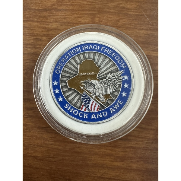 Operation Iraqi Freedom (OIF) "Shock and Awe" Military Challenge Coin