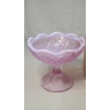 Image 2 : Beautiful Fenton Pink Rose Opalescent Candy Dish - No Lid