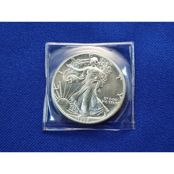 1989 $1 Silver American Eagle - 1oz Fine Silver