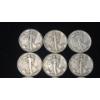 Image 2 : Assorted Years/Mint Marks 90% Silver Walking Liberty Half Dollars - Face Value: $7.00