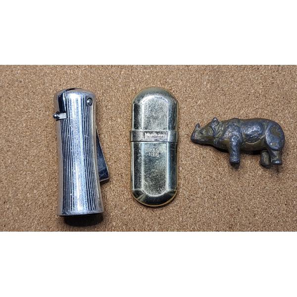Vintage Lighters & Small Metal Rhino