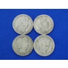 Image 1 : x4 United States Barber Half Dollars: 1910, 1906, 1906, 1905 - 90% Silver - FV: $2.00