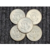 Image 4 : Five United States 40% Silver Kennedy Half Dollars ~ $2.50 Face Value