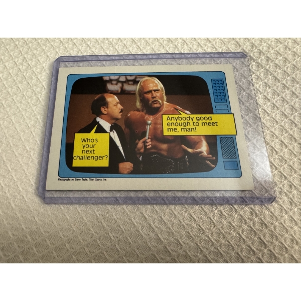 1985 Topps Hulk Hogan "The Superstars" ROOKIE Year Wrestling Card - Mint Condition