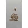 Image 2 : 14K Gold Necklace Pendants & Studback Earrings - Total Weight: 1.9g