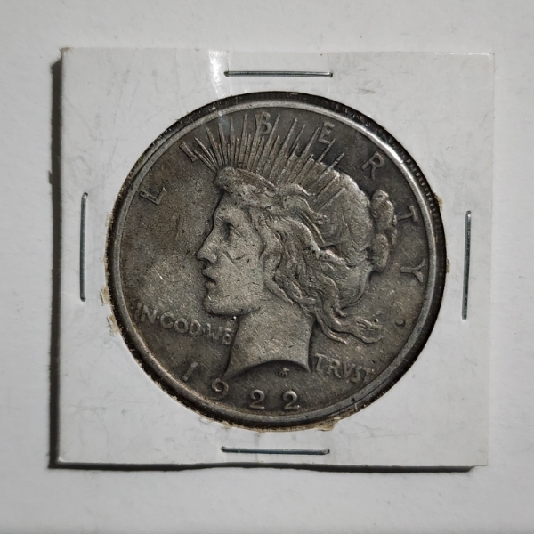 90% Silver United States 1922 Peace Dollar ~ Silver Dollar Minted in Philadelphia