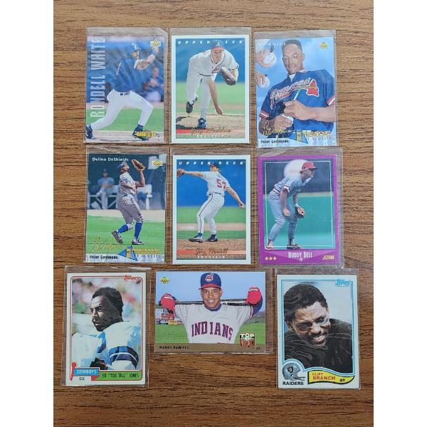 Lot of (9) Assorted Baseball Cards Including 1981 in Excellent Condition - See Description! 