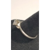 Image 3 : 14K White Gold Diamond Solitaire Engagment Ring W/ Matching 14kWedding Band - Sizes 8 - Weight: 3.4g