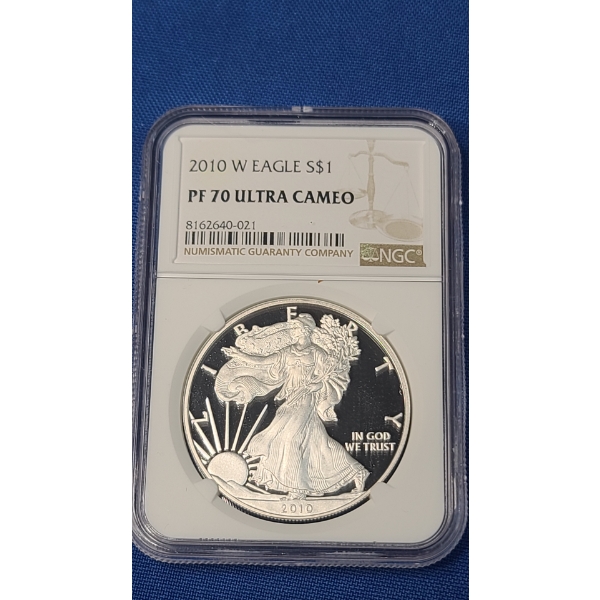 2010-W NGC PF 70 Ultra Cameo 1 oz Silver American Eagle
