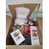 Image 1 : Christmas Decor incl Jingle Bell Salt & Pepper Shakers, Lace Stocking, Ornaments & More