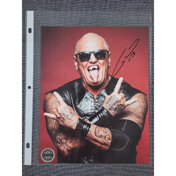 Autographed Pro Wrestler Gangrel 8" X 10" Photograph Certified By Pro Wrestling Tees