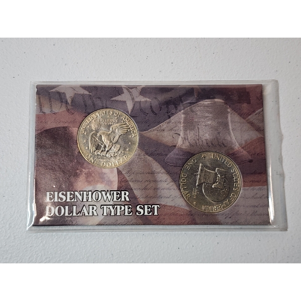 U.S. Eisenhower Dollar Type Set: 1974 and 1976 