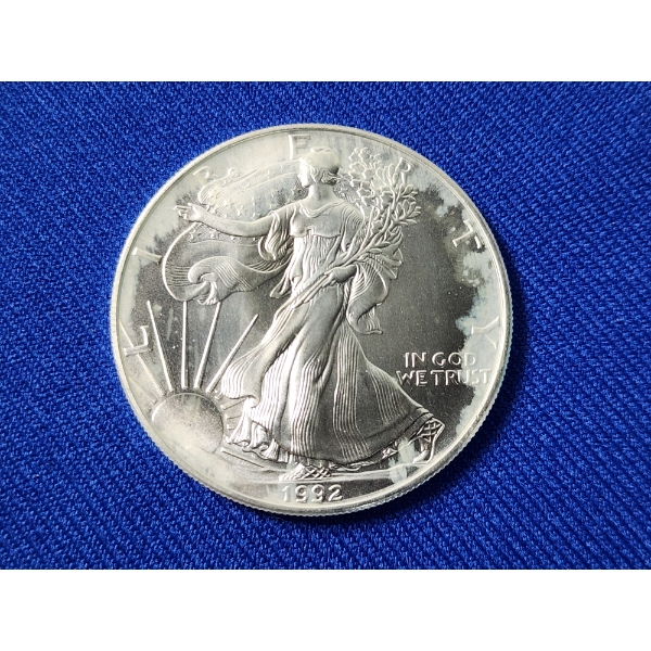 1992 American Silver Eagle - 1 oz .999 Fine Silver Coin
