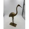 Image 1 : Vintage Brass Crane Figurine - Home Decor 
