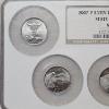 Image 2 : 2007-P Satin Uncirculated Set of US State Quarters Professionally Graded MS 66 by the NGC