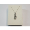Image 1 : Sterling Silver Infinity Pendant Necklace - 18in - Total Weight: 3.8g