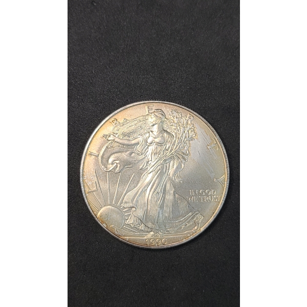 1996 1 Troy Ounce .999 Fine Silver American Eagle