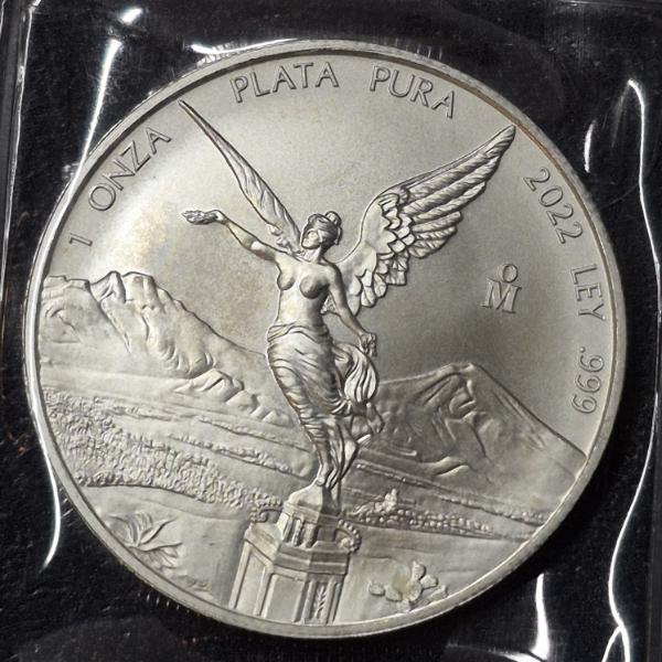 2022 Mexico 1 Oz .999 Silver Onza (Mexico Silver Dollar)