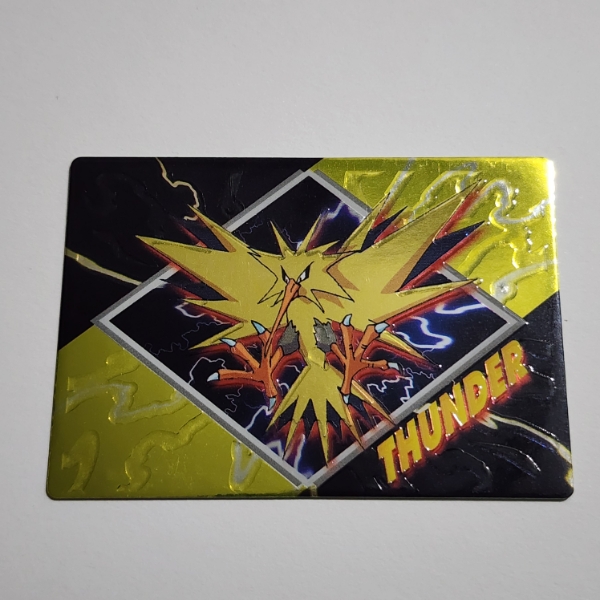 Vintage 1999 Japanese Meiji Promo Zapdos Pokemon Trading Card ~ RARE Promotional Trading Card 
