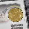 Image 6 : Gold Plated Ohio State Quarter In Display With Three Guardian Angel Tokens
