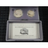 Image 3 : United States Mount Rushmore Anniversary Coins - 1991 Two Coin Proof Set - Ft. 90% Silver Dollar