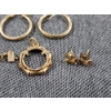 Image 3 : Assorted Lot of 14K Gold Jewelry Including Earrings, Pendant & A Ring - 8.7 Grams Total