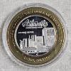 Image 1 : 1999 Atlantis Casino $10 Bimetal .999 Fine Silver Gaming Token w/Brass Outer Ring - ASW .60 ozt.