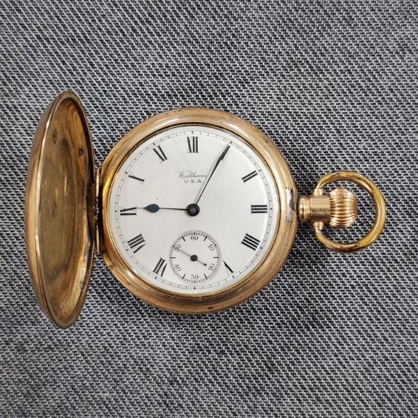 Stunning Gold Filled Model 1897 Waltham Pocket Watch in STAR Dennison Watch Case ~ English Make ~ 