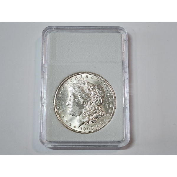 1900-O 90% Silver Morgan Dollar in Protective Slab Holder