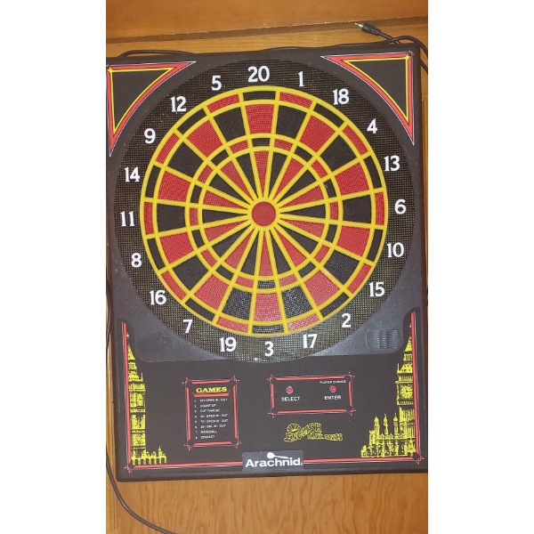 Working Electronic Dart Board As Shown - Darts Not included - Nice Wall Mounty Unit
