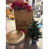 Image 2 : *Pick Up At Mantua Home-No Shipping Available*  Fake Poinsettia - Small 27 " Christmas Tree