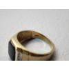 Image 3 : 10K Gold Ring With Onyx-Black Stone - Size 9 - TW: 4.4g