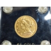 Image 2 : 1880 $5 Liberty Head Gold Half Eagle - U.S. 90% Gold Coin
