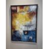 Image 1 : Large & Particularly Colorful Original Oi On Canvas - signed - 64 x 44 Framed Shadow Box Style
