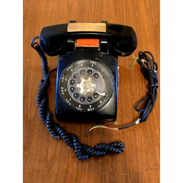 Vintage Rotary Phone with Original Wiring - Bell System Made by Western Electric