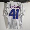 Image 2 : Marvel Captain America Steve Rogers 41 White Pinstripe Baseball Jersey BoxLunch Exclusive - Size L