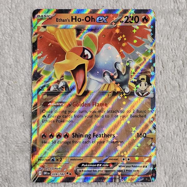 Pokémon TCG: Ethan's Ho-Oh ex Holo Ultra Rare 039/182