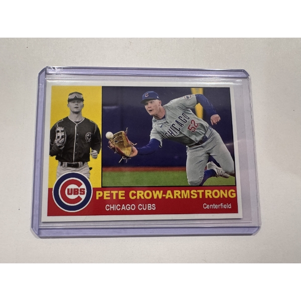 2025 Limited Edition Pete Crow - Armstrong Cubs Rookie Card In Protective Holder - Mint Condition