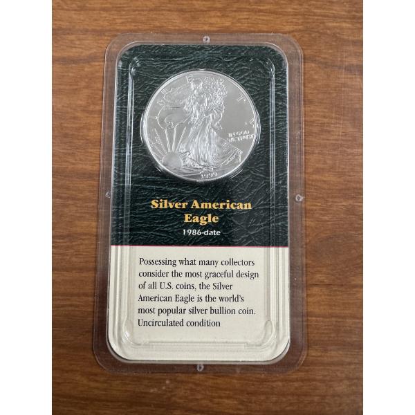 1999 United States American Silver Eagle .999 Fine Silver Coin - Mint Condition