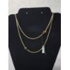 Image 1 : 2 Gold-Tone Costume Necklaces 15" & 20"